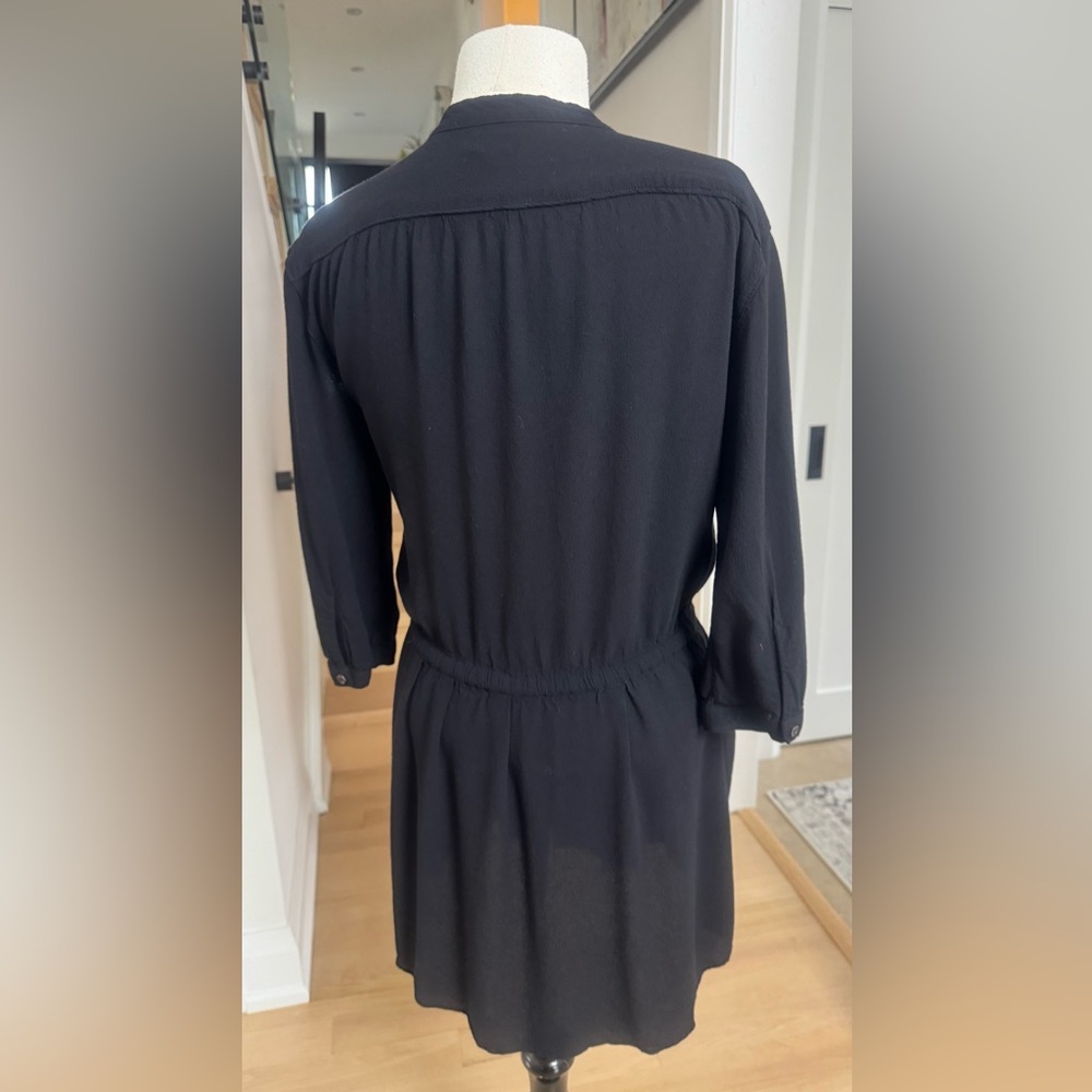 Wilfred Black Button-Front Mini Dress – Women’s Small - Picture 3 of 4